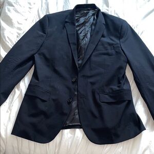 H&M Elegant Black Men's Blazer 44R Skinny Fit